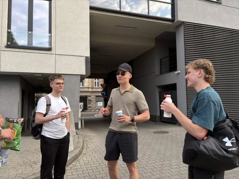 Team outside the office