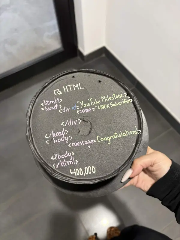 400K subscribers cake